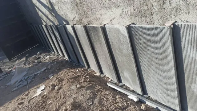 نمونه اجرای دیوارپوش بازالت ۱۰۰×۴۰ (E11)